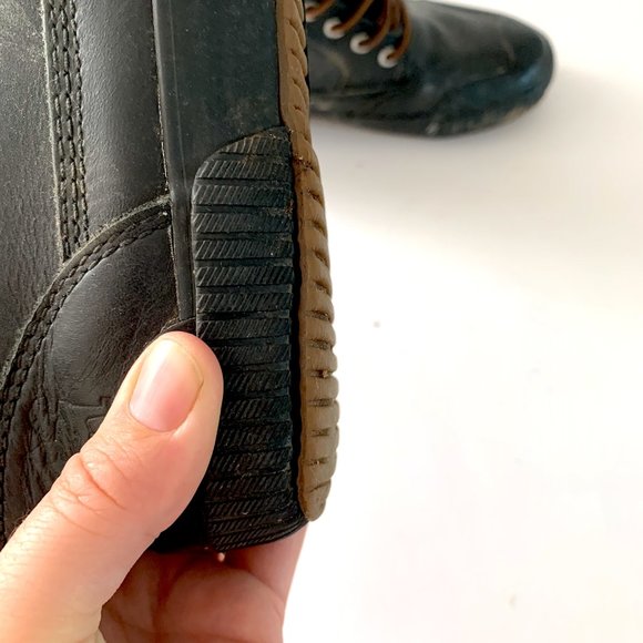 UNISEX LEATHER HIGH TOP WITH RUBBER SOLE - Chrome Bike Sneakers - Picture 8 of 10